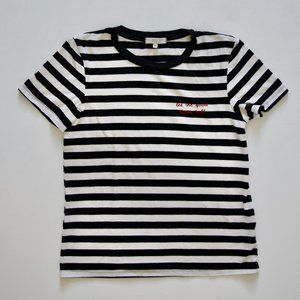 Urban Outfitters Black and White Stripped T Shirt